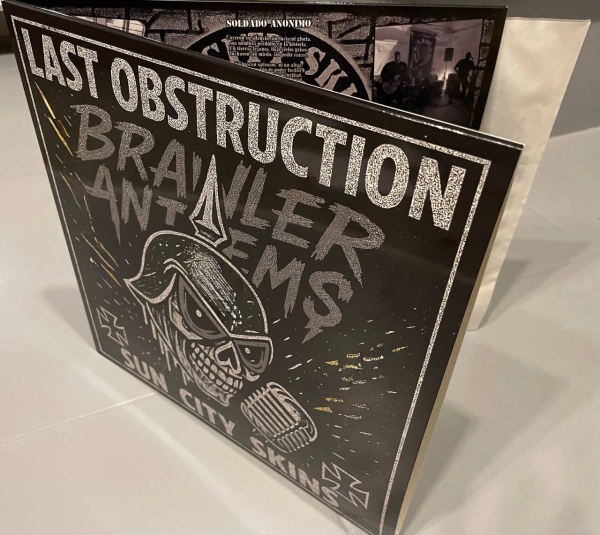 LAST OBSTRUCTION / SUN CITY SKINS - BRAWLER ANTHEMS Klappcover LP 230 Ex.